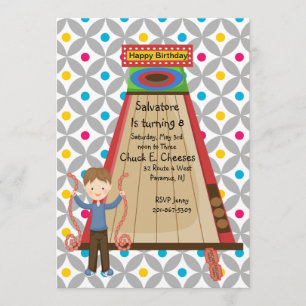 Invitación retra del cumpleaños de los muchachos