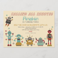 Invitación retra del cumpleaños del fiesta del