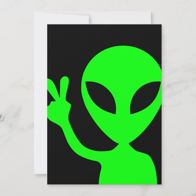 Invitación Retrato de Alien (Anverso)