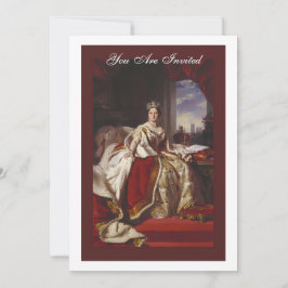 Invitación Retrato de coronación de la reina Victoria