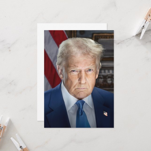 Invitación Retrato de Donald Trump, presidente de Estados Uni (Anverso/Reverso In Situ)