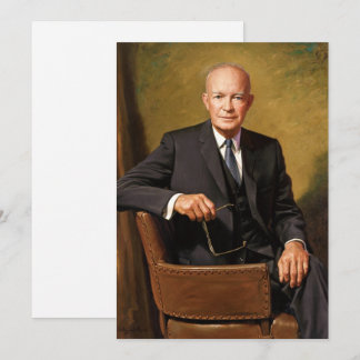 Invitación Retrato de Dwight Eisenhower Presidente de la Casa