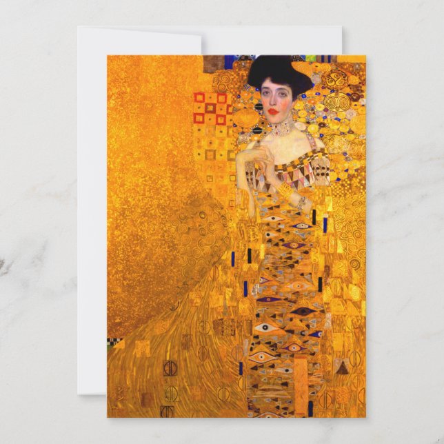 Invitación Retrato de Gustav Klimt de Adele Bloch Bauer (Anverso)