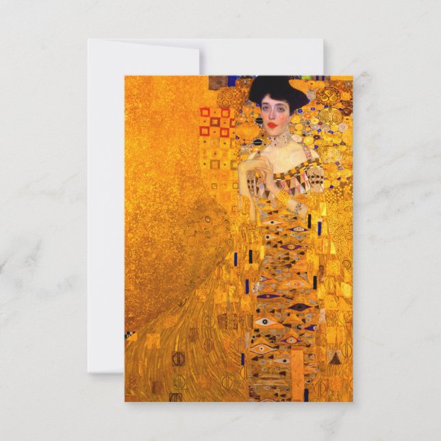 Invitación Retrato de Gustav Klimt de Adele Bloch Bauer (Anverso)