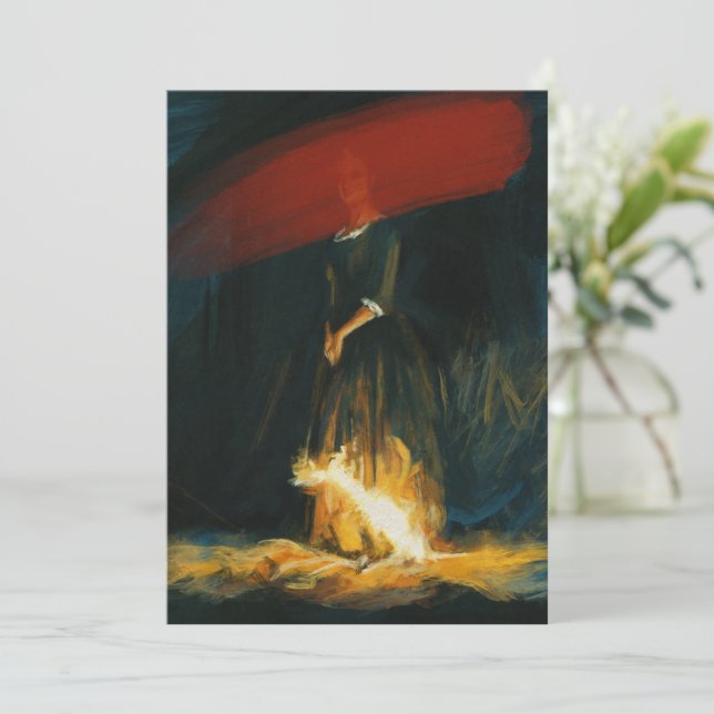 Invitación Retrato de la jeune fille en feu (Anverso de pie)