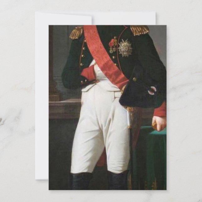 Invitación Retrato De Napoleón Bonaparte 1809 (Anverso)