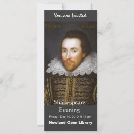 Invitación Retrato de por vida de Shakespeare