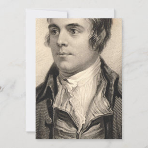 Invitación Retrato de Robert Burns