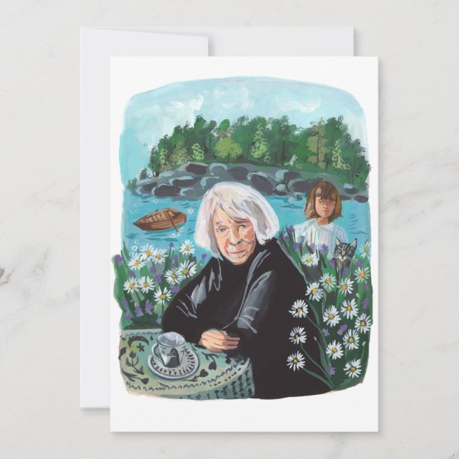 Invitación Retrato de Tove Jansson (Anverso)