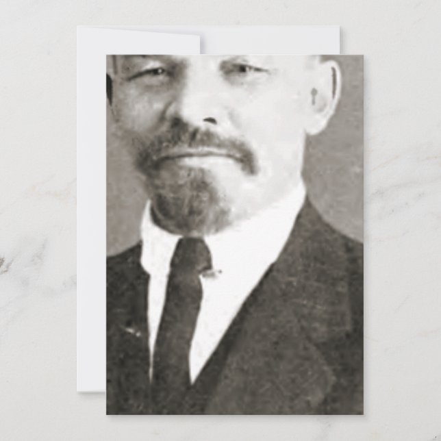 Invitación Retrato de Vladimir Lenin (Anverso)