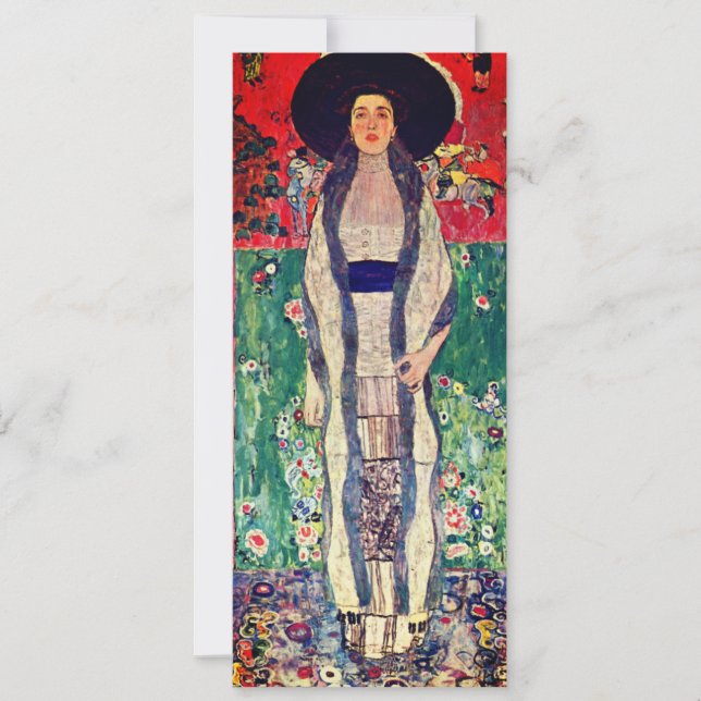 Invitación Retrato Gustav Klimt de Adele Bloch-Bauer II (Anverso)