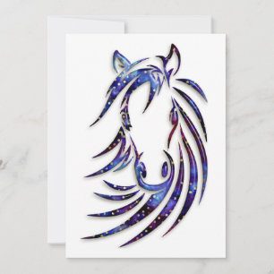 Invitación Retrato mágico místico del caballo