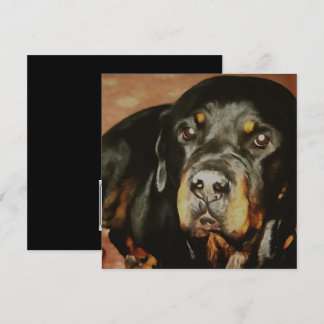 Invitación Retrato Mascota de Rottweiler Lover