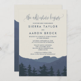 Invitación Retreat to the Mountains Adventure Begins Boda