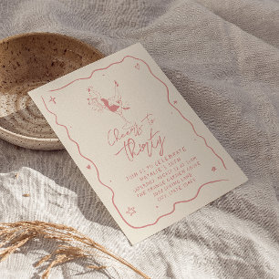 Invitación Retro 30 Saludos A La Treinta Fiesta De Cumpleaños