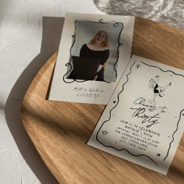 Invitación Retro 30 Saludos A La Treinta Fiesta Del Cumpleaño