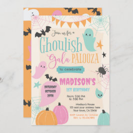Invitación Retro 50s Halloween Party Invitation
