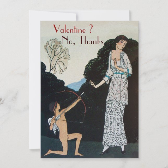 INVITACIÓN RETRO ANTI VALENTINE'S DAY FIESTA WAX SEAL MONOGRA (Anverso)