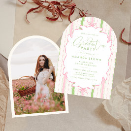 Invitación Retro Arch Hand Drawn Grad Party 2026