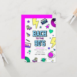 Invitación Retro Bach a los 90