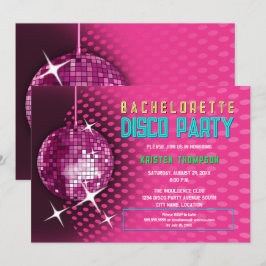 Invitación Retro Bachelorette Disco Fiesta
