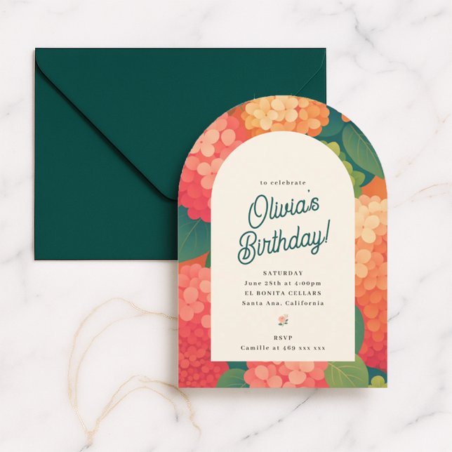 Invitación Retro Boho Flower Party Invite (Subido por el creador)