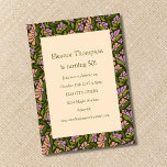 Invitación Retro Boho Green Cute Floral Simple 50 cumpleaños<br><div class="desc">Retro Boho Green Cute Floral Simple Invitación a los 50 cumpleaños</div>