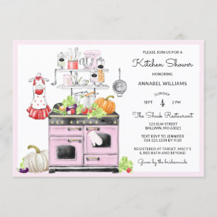 Invitación Retro Bridal Kitchen Shower