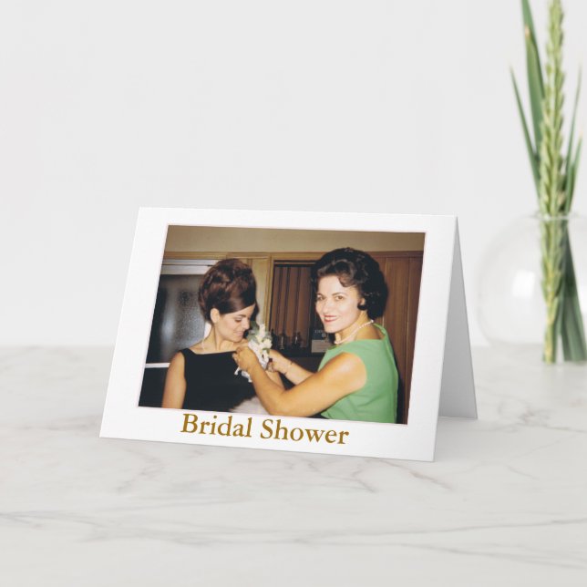 Invitación Retro Bridal Shower (Anverso)