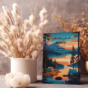 Invitación Retro Camping Bridal Shower