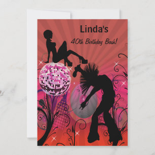 invitación retro de 80 por completo