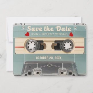 Invitación Retro de los 70 para Guardar la Fecha d