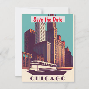 Invitación Retro del Tranvía de la Ciudad de Chica