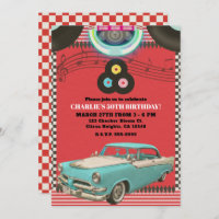 Retro Fifties Vintage Classic Car 50's 50 Fiesta