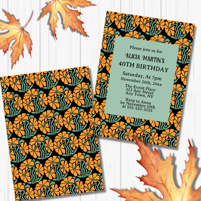 Invitación Retro Funky Groovy Daisy Flower Cumpleaños (Subido por el creador)