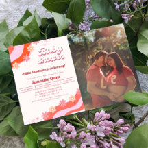 Retro Groovy Valentine Baby Shower