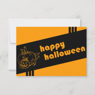 invitación retro halloween