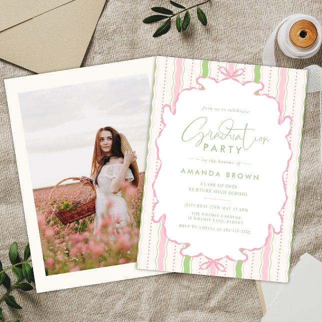 Invitación Retro Hand Drawn Grad Party 2026 (Subido por el creador)