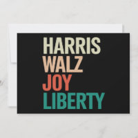 Retro Harris Vals 2024 Harris Walz Alegría Liberta