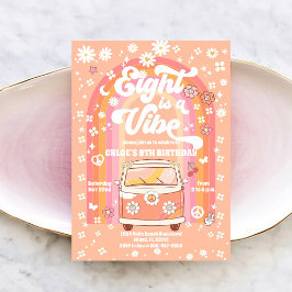 Invitación Retro Hippie Birthday Invitation