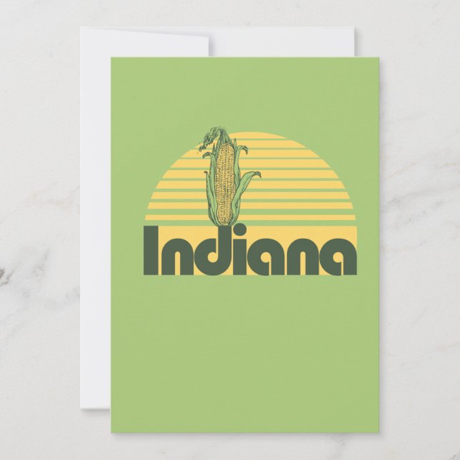 Invitación Retro Indiana (Anverso)