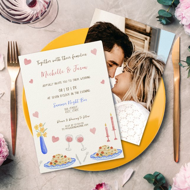 Invitación Retro Italiano Impresionante Mano de diversión dib (Subido por el creador)