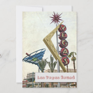 Invitación Retro Las Vegas Nevada Elegante Strip