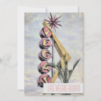 Invitación Retro Las Vegas Nevada Elegante Vintage Strip
