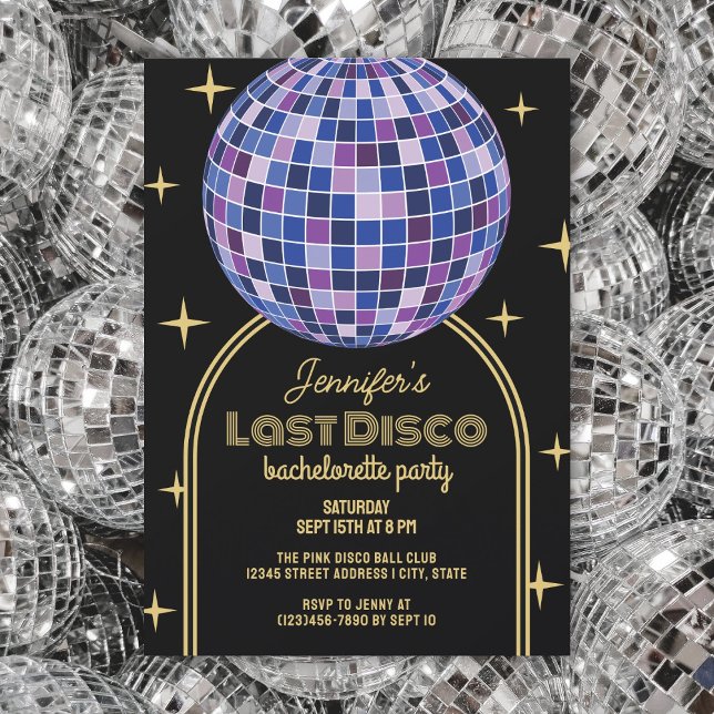 Invitación Retro Last Disco Space Rodeo Bachelorette Party (Subido por el creador)
