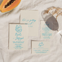 Retro Mano Dibujada Pastel Audaz Boda Único