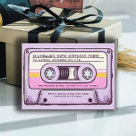 Invitación Retro Music 80s Cassette Mixtape 50th Birthday<br><div class="desc">50 cumpleaños de ideas para las mujeres: una invitación para fiestas de cumpleaños con temas musicales para los amantes de la música con un boceto hecho a mano de una cinta de cassette. Estas invitaciones para fiestas de 50 años para mujeres con un tema musical pueden ser fácil y totalmente...</div>