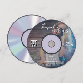 Invitación Retro Music Producer CD DJ Business Card