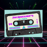 Invitación Retro Ochties Purple Mix Tape 30th Birthday Fiesta<br><div class="desc">👉 Celebre su estilo de cumpleaños número 30 de 80 con esta súper divertida invitación de fiesta de mezcla retro. El diseño tiene un estilo de los años ochenta, con rayas violetas y turquesas. ¡Esta invitación hará que su fiesta se aparte del resto! #zazzlemade - Simplemente haga clic para personalizar...</div>