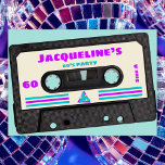 Invitación Retro Ochties Purple Mix Tape 60th Birthday Party<br><div class="desc">👉 Celebra tu estilo de cumpleaños número 60 con esta súper divertida invitación a una fiesta de video retro mix. El diseño tiene un estilo de los años ochenta, con rayas violetas y turquesas. ¡Esta invitación hará que su fiesta se aparte del resto! #zazzlemade - Simplemente haga clic para personalizar...</div>